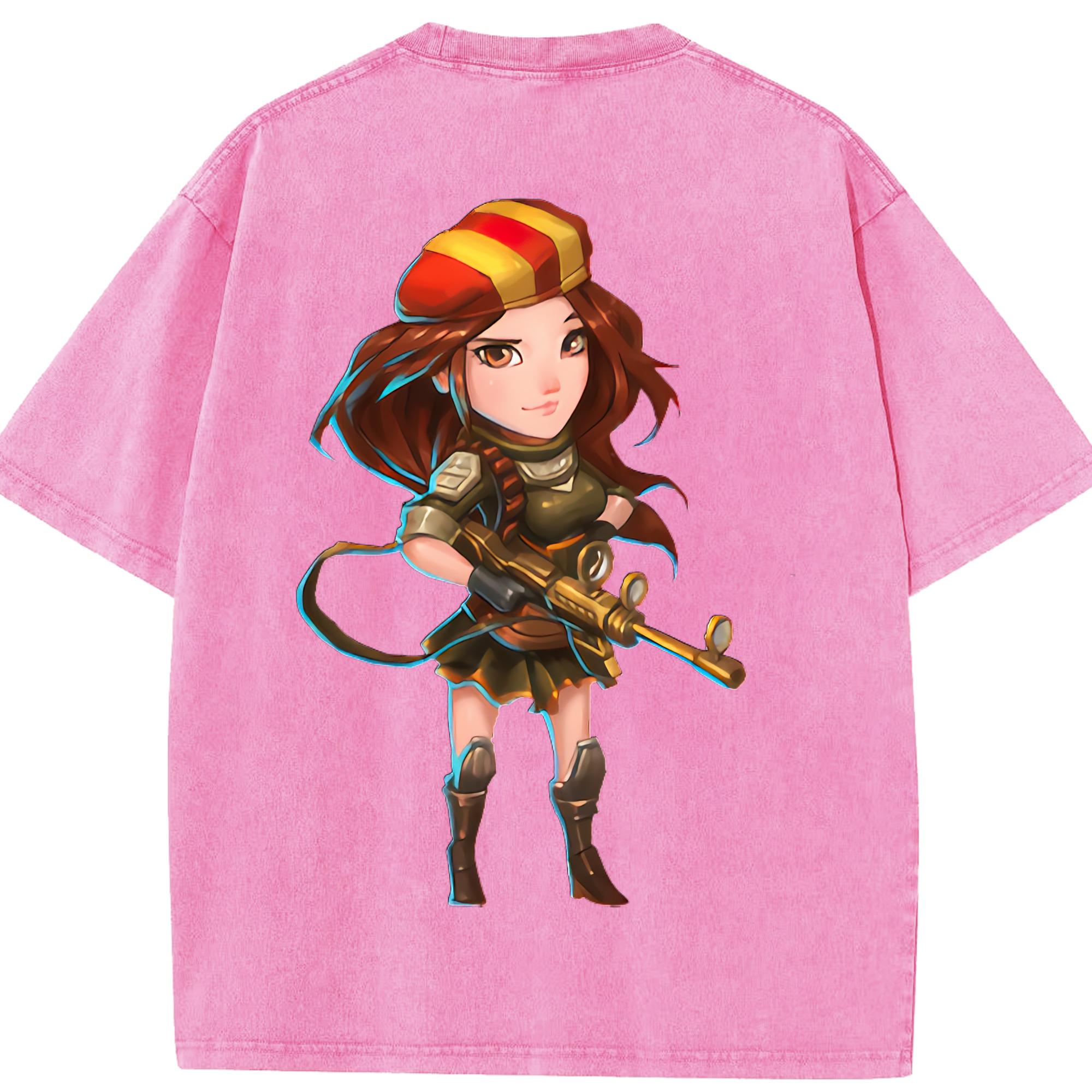リーグ・オブ・レジェンド League of Legends LOL 綿100% ヴィンテージ風 半袖Tシャツ（背面プリント）